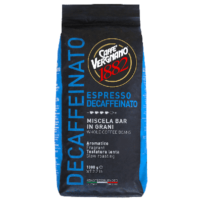 Caffè Vergnano 1882 Decaffeinato Espresso - koffiebonen - 1 kilo