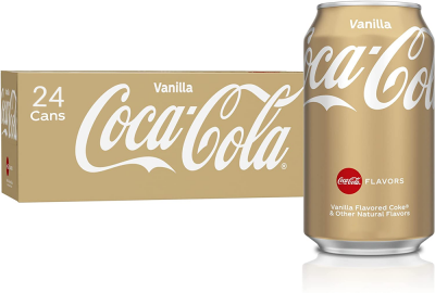 Coca Cola Vanille 330 ml. / tray 24 blikken (+Nederlands statiegeld)