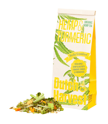 Hemp & Turmeric - Hennep & Kurkuma thee 50 gram - Biologisch - Dutch Harvest losse thee