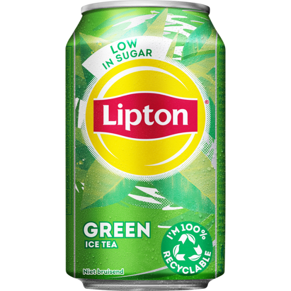 Lipton Ice Tea Green 330 ml. / tray 24 blikken (+ Nederlands statiegeld)