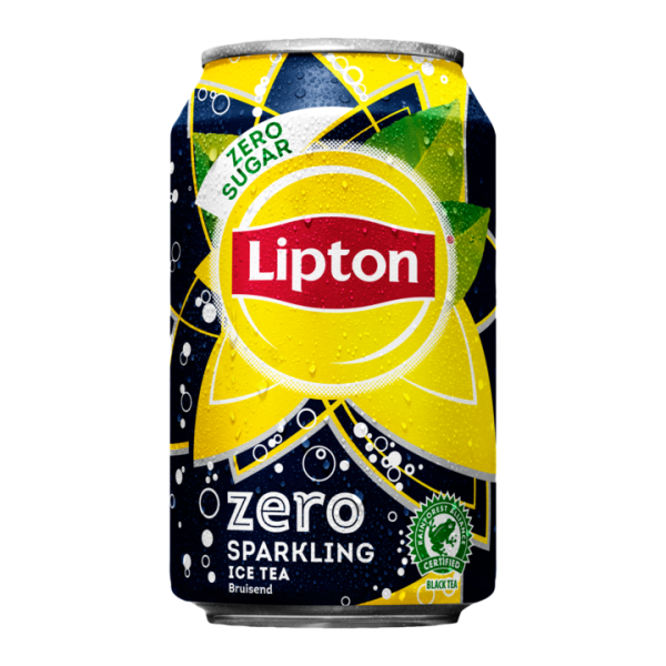 Lipton Ice Tea Sparkling Zero 330 ml. / tray 24 blikken