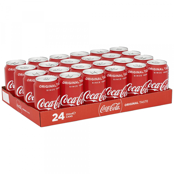 Coca Cola 330 ml. / tray 24 blikken