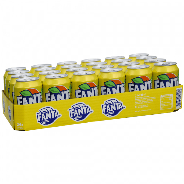 Fanta Lemon 330 ml. / tray 24 blikken