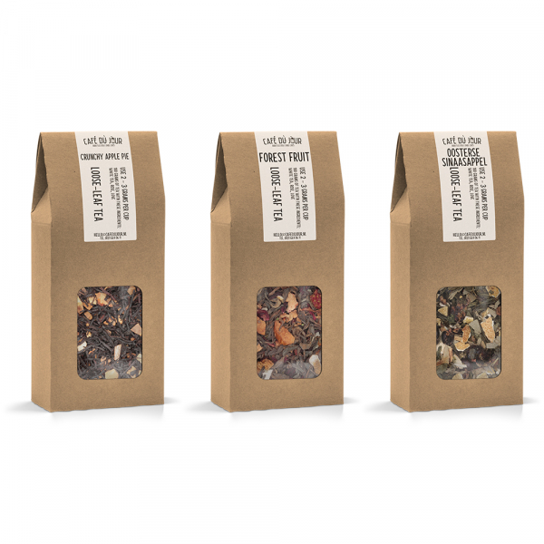 Café du Jour verse losse thee - fruitig pakket - 3 x 100 gram