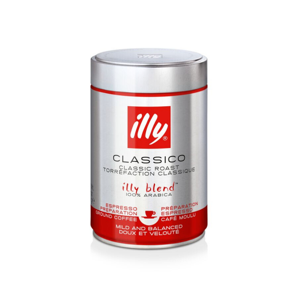 Illy normale branding (rood) 250 gram gemalen koffie