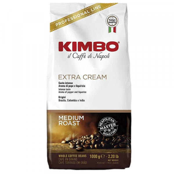 Kimbo Espresso Bar Extra Cream koffiebonen 1 kilo
