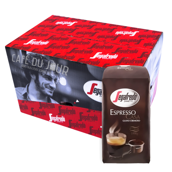 Segafredo Espresso Casa 8 kg koffiebonen verpakkingseenheid omdoos 8 kilo