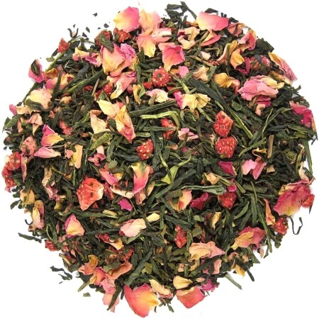 Strawberry Fields Forever - groene thee 100 gram - Café du Jour Losse Thee