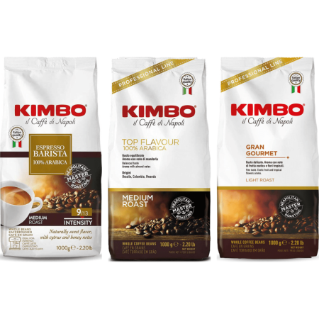 Kimbo Proefpakket Mild & Aromatisch - 100% Arabica - 3 x 1 kilo