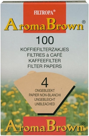 Filtropa Aroma Brown - koffiefilters maat 4 - 100 stuks