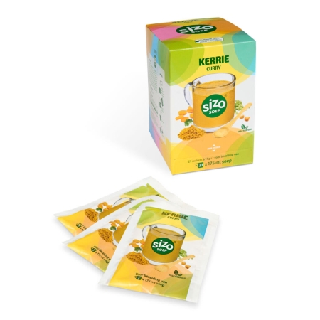 Sizo Soep Kerrie - instant soep - 21 zakjes
