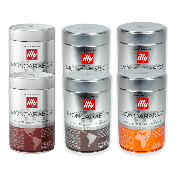 Illy Monoarabica proefpakket 6 x 250 gram