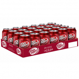 Dr. Pepper 330 ml. / tray 24 blikken (+ Nederlands statiegeld)