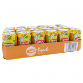 Lipton Ice Tea peach 330 ml. / tray 24 blikken