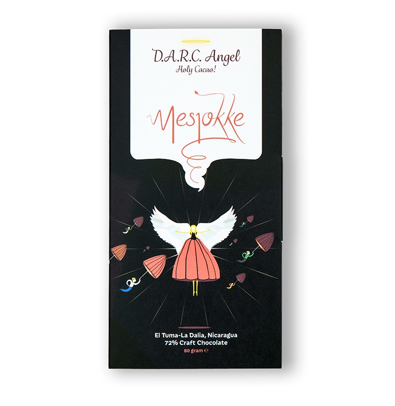 Korte houdbaarheidsdatum: Mesjokke - D.A.R.C. Angel - 72% pure chocolade afbeelding