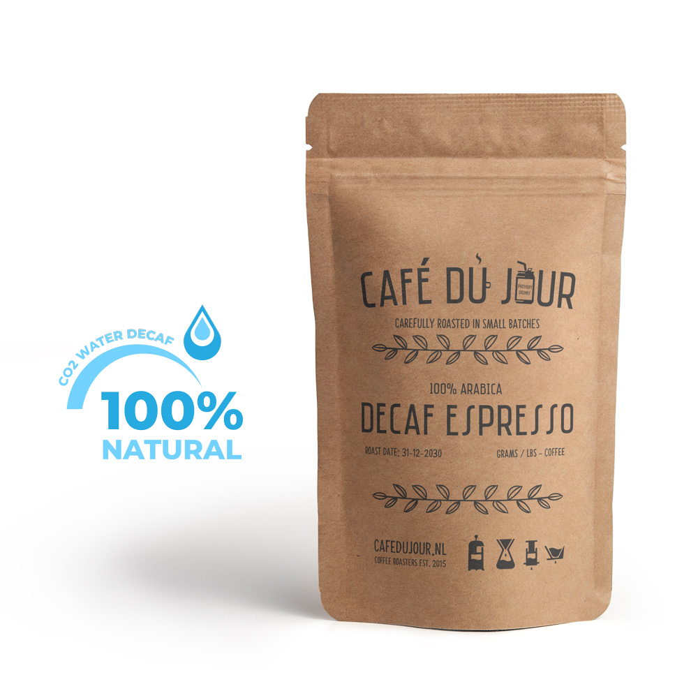 Café du Jour 100 arabica Decaf Espresso