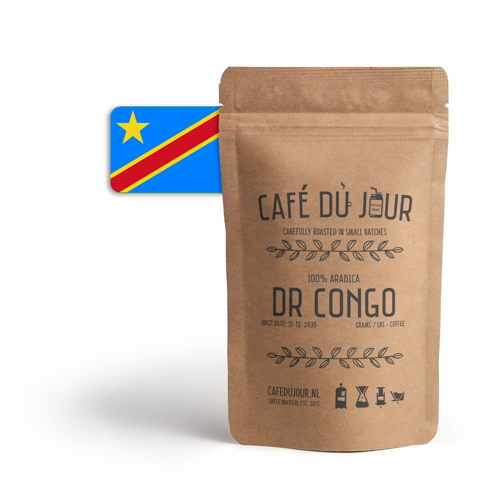 Café du Jour 100 arabica DR Congo 250 gram