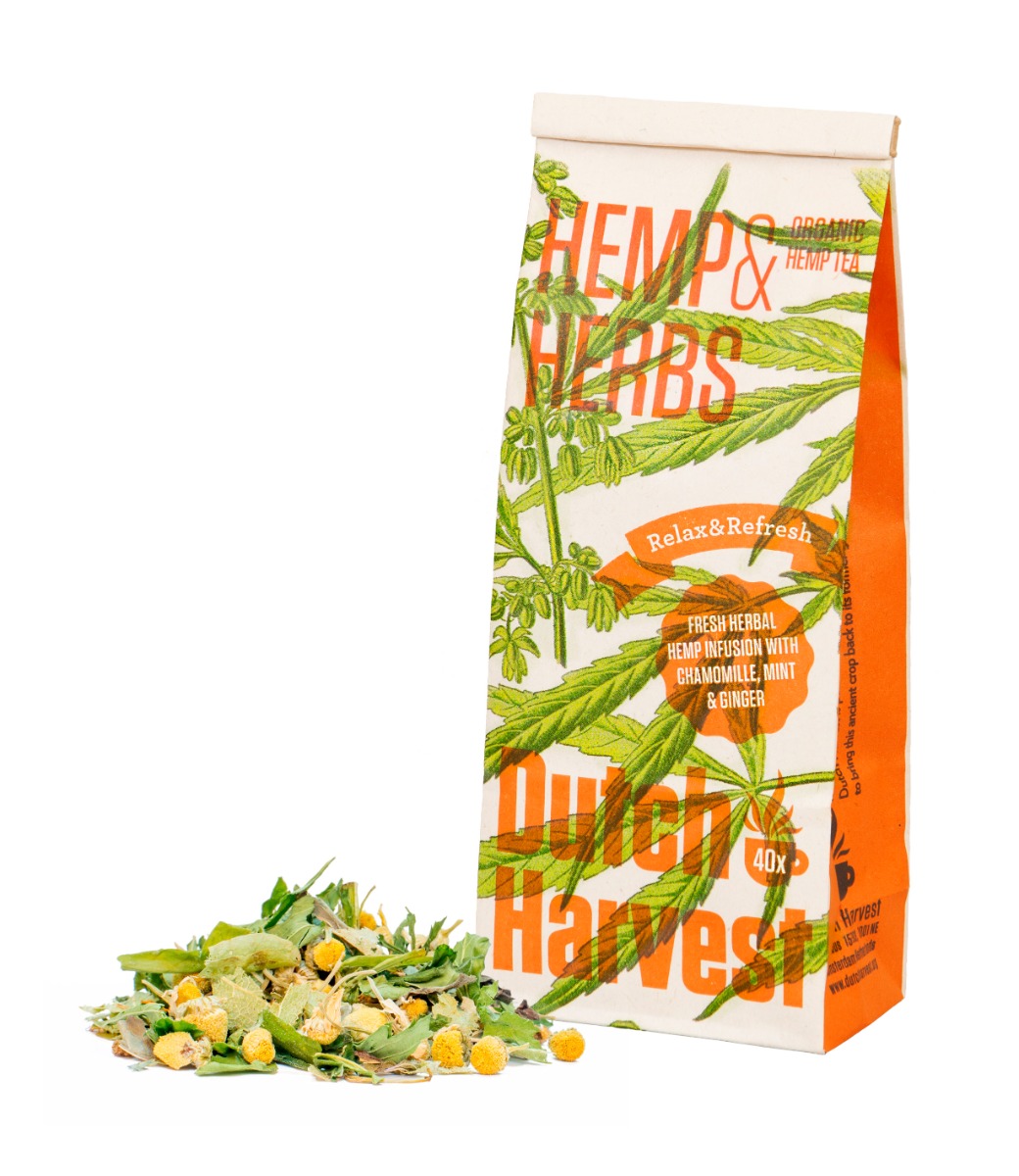 Hemp Herbs Hennep Kruidenmix thee 40 gram Dutch Harvest losse thee