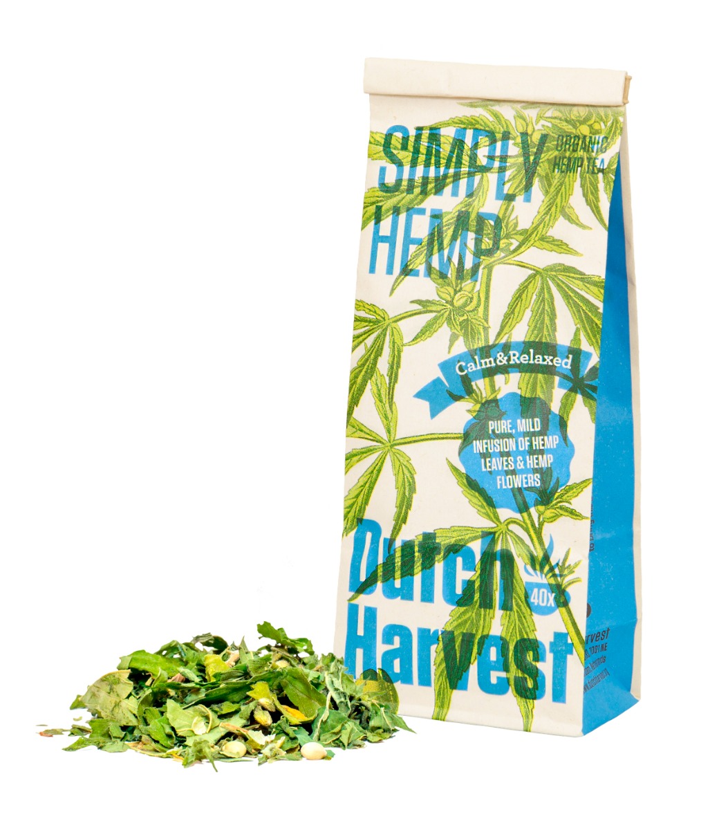 Simply Hemp Pure hennepthee 40 gram Dutch Harvest losse thee