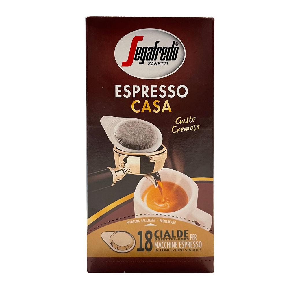 Segafredo ESE serving pods Espresso Casa 18 stuks