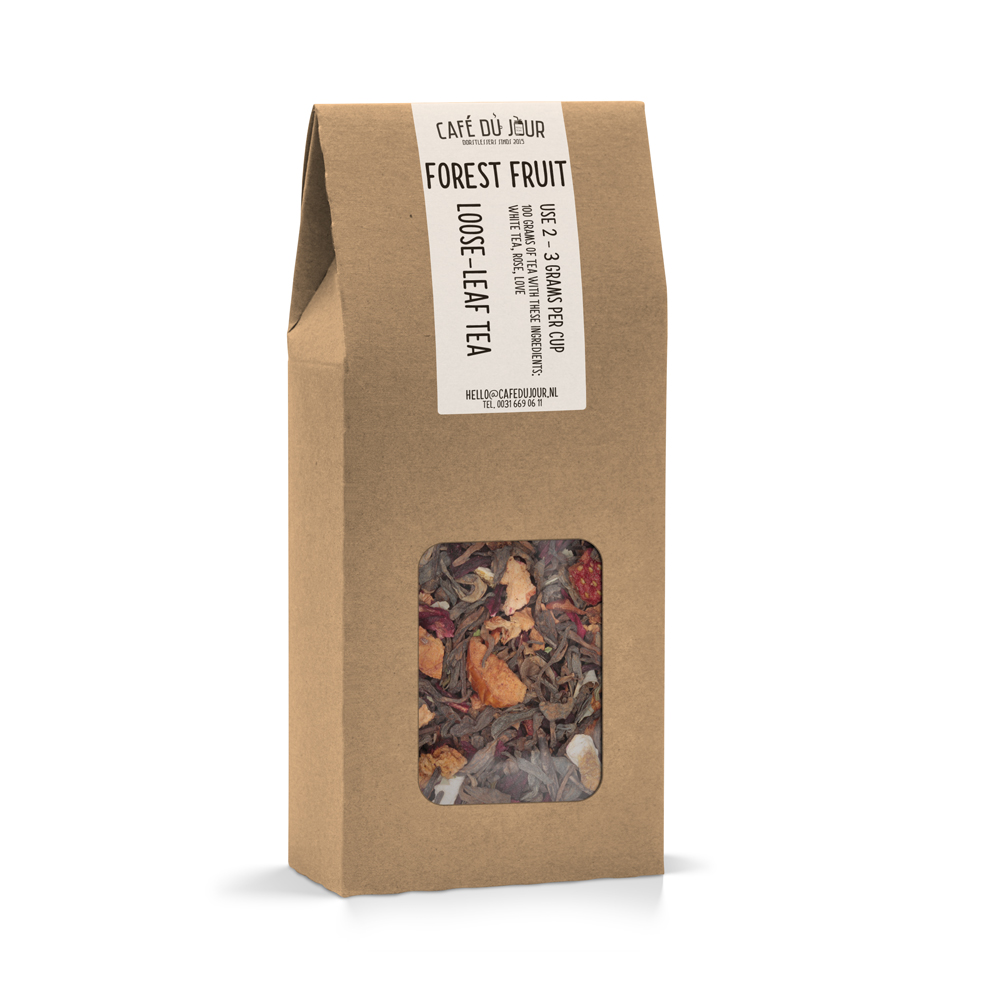 Forest Fruit - Pu-Erh thee 100 gram - Cafe du Jour losse thee