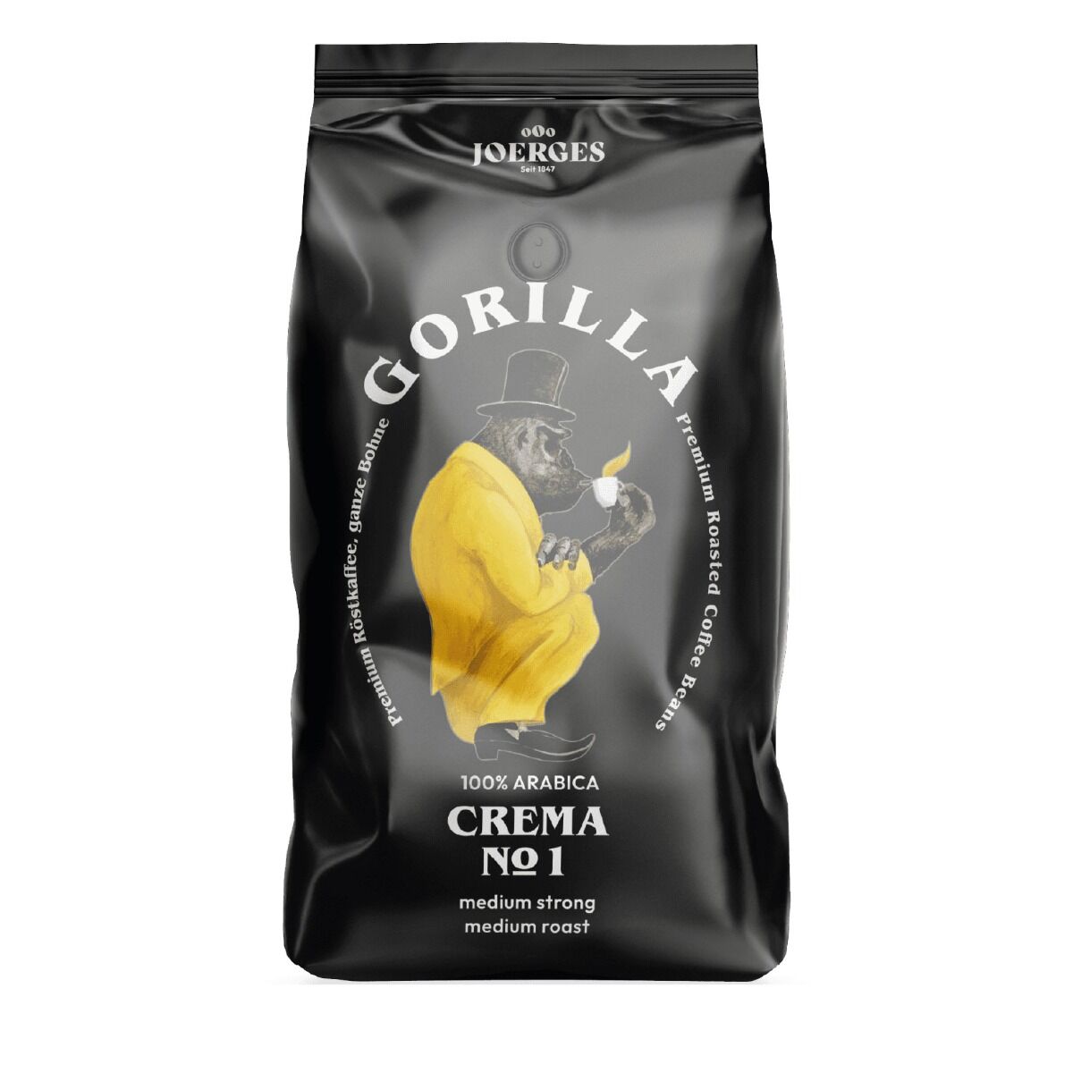 Gorilla Crema No.1 - koffiebonen - 1 kilo afbeelding