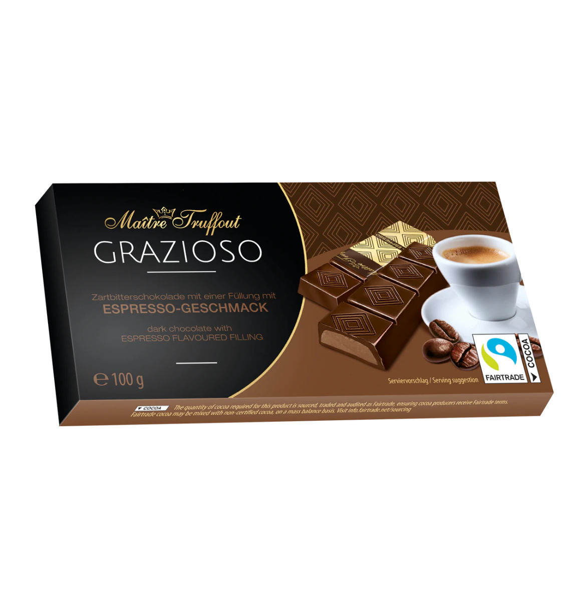 Crème Espresso Chocolade Pure Chocolade 100 gram
