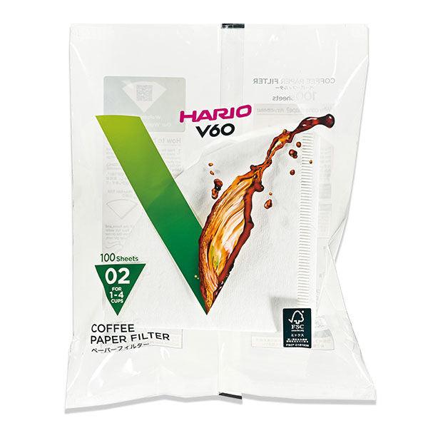 Hario V60 koffiefilters maat 02 kleur wit VCF 02 100W 100 stuks