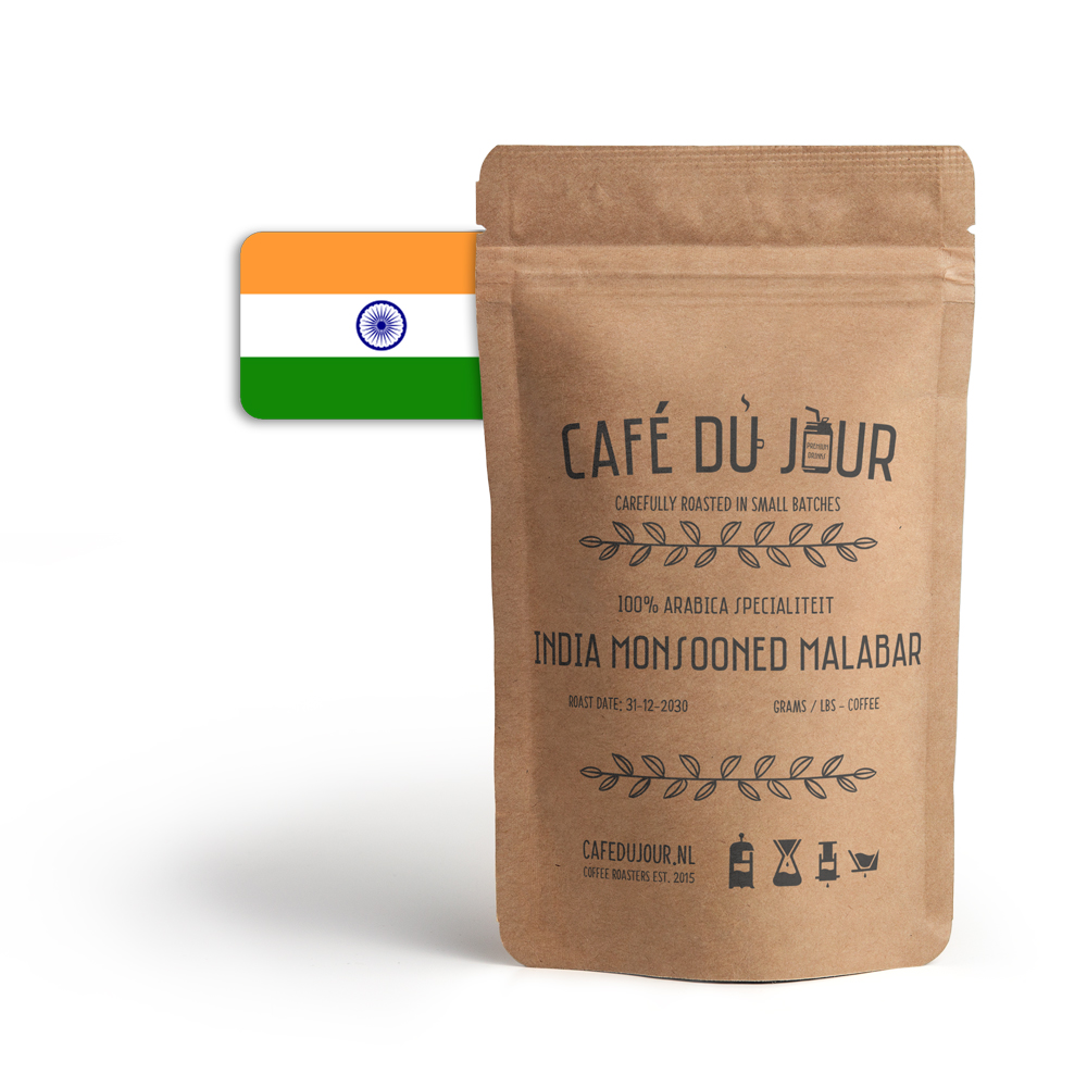 Cafe du Jour 100% arabica specialiteit India Monsooned Malabar