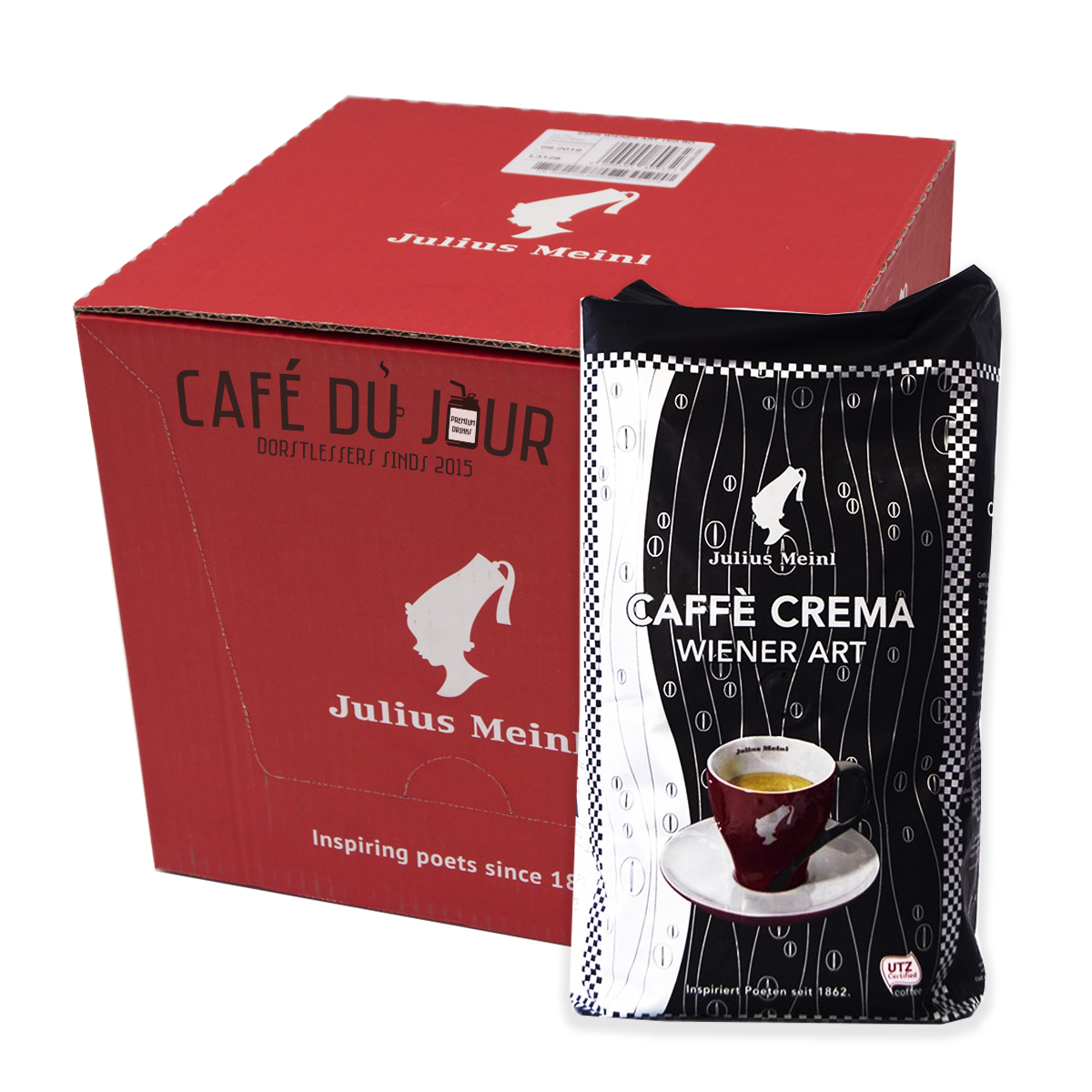 Julius Meinl Caffè Crema Wiener Art koffiebonen 6 x 1 kilo