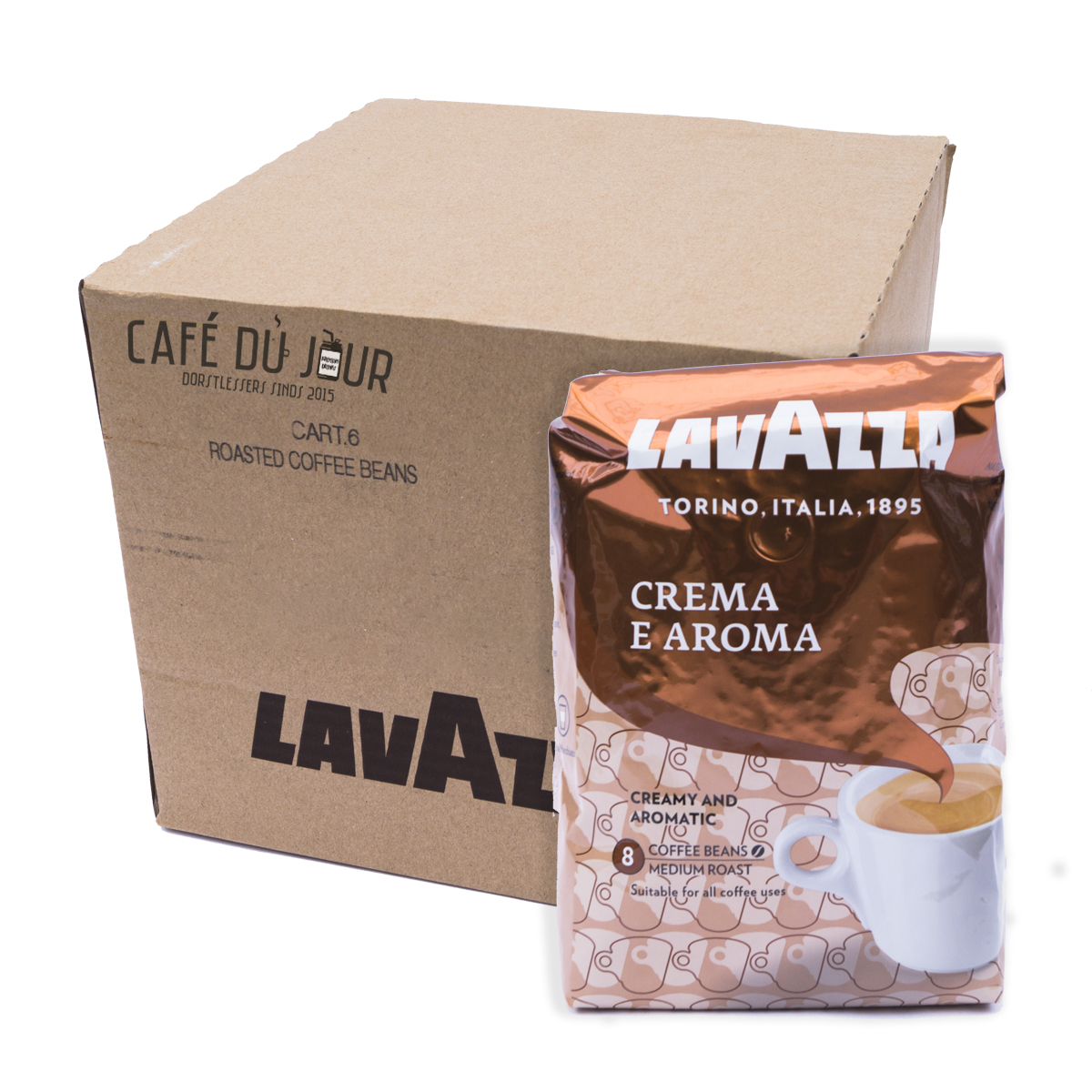 Lavazza Crema e Aroma koffiebonen 6 x 1 kilo