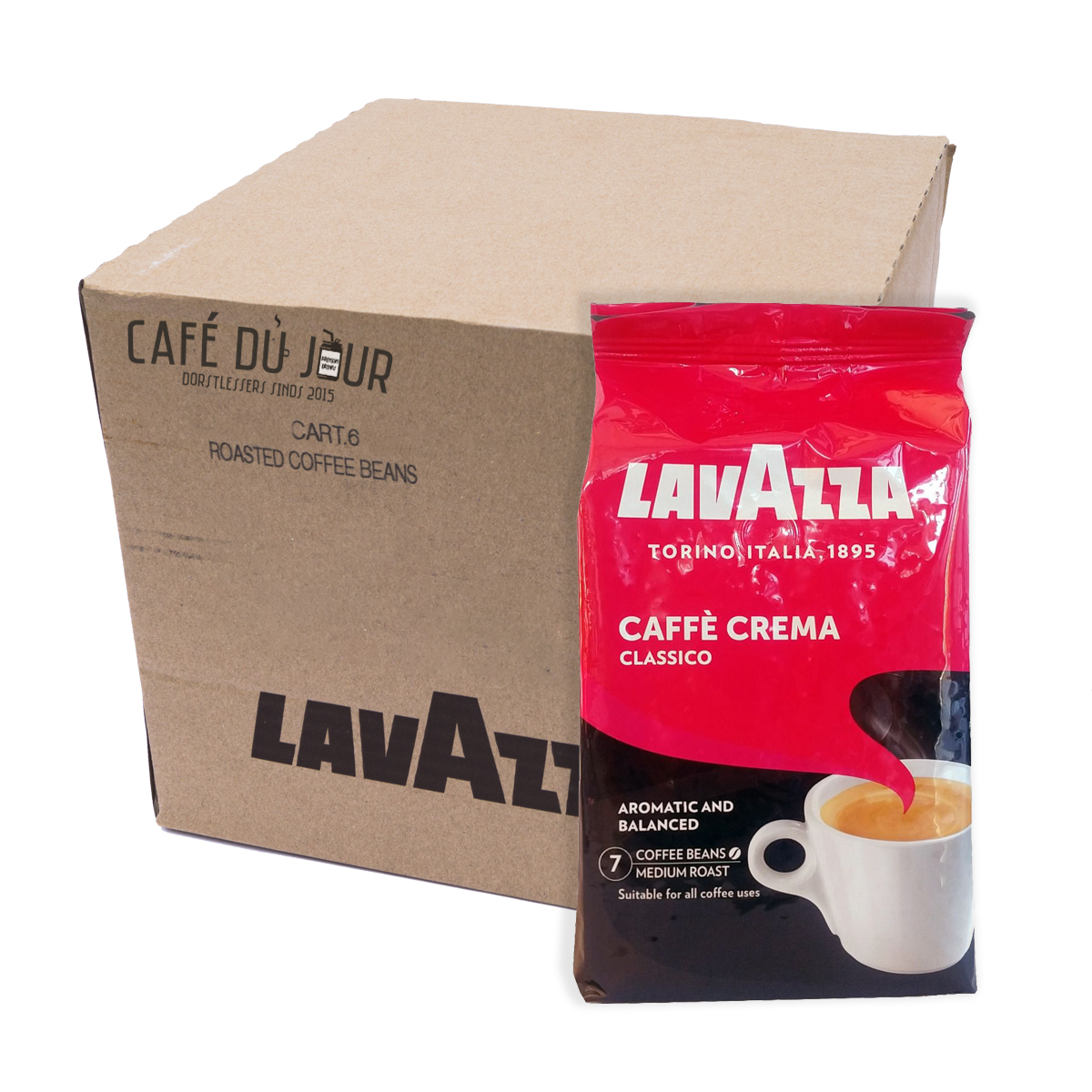 Lavazza Caffe Crema Classico koffiebonen 6 X 1 kilo