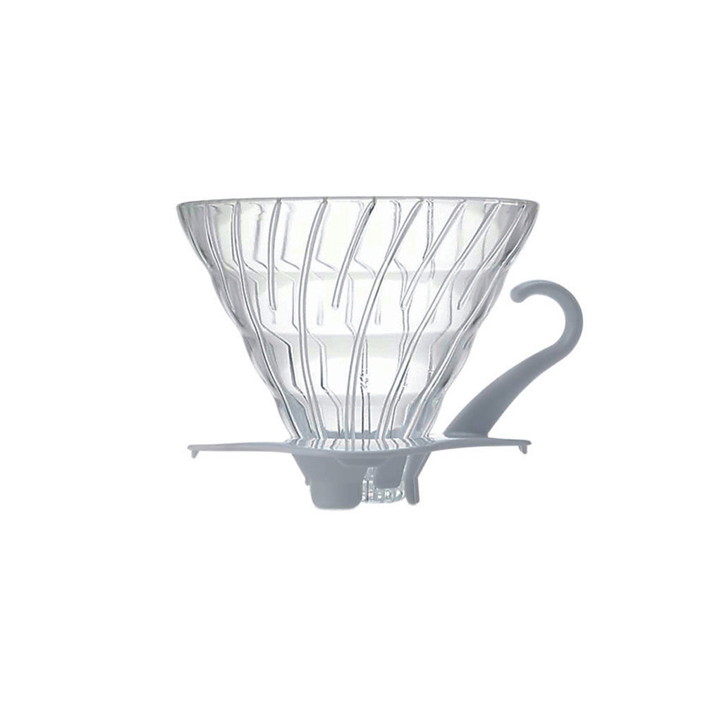 Hario V60 dripper - glas met witte houder - maat 02 (VDG-02W)