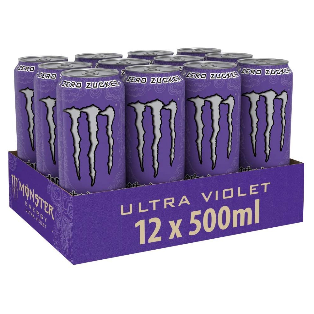 Monster ultra violet 500 ml. tray 12 blikken