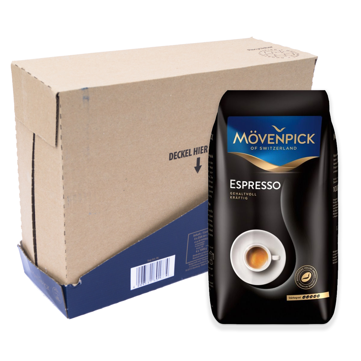 Mövenpick Espresso koffiebonen 4 x 1 kilo