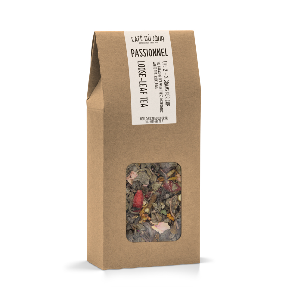 Passionnel - groene thee 100 gram - Cafe du Jour losse thee