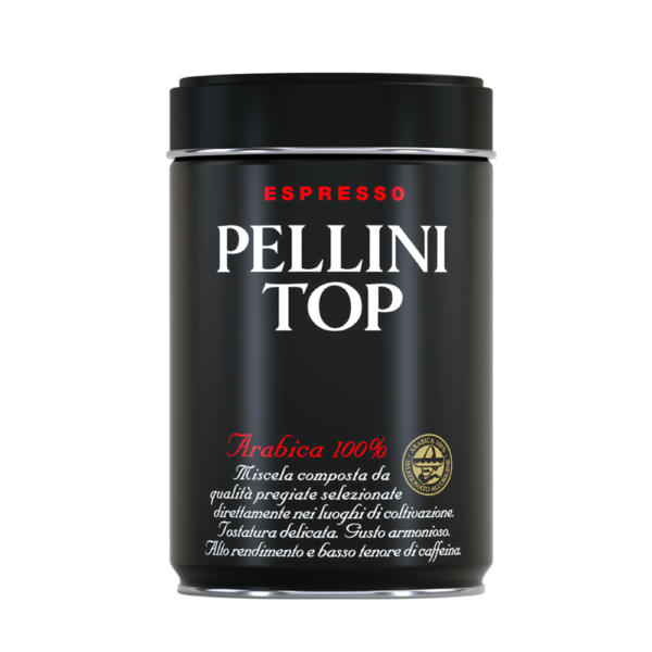 Pellini Top Gemalen koffie in blik 250 gram