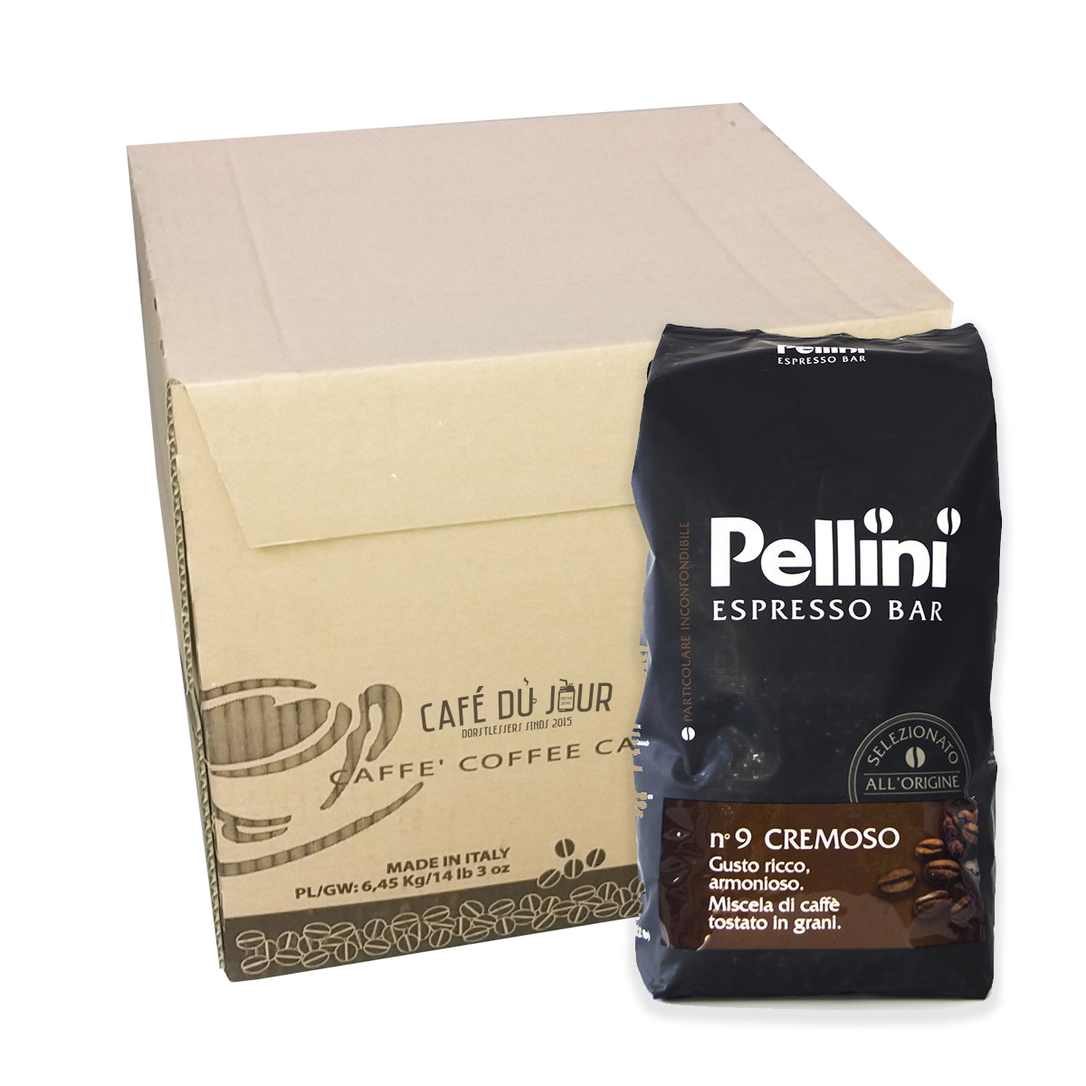 Pellini Espresso Bar No 9 Cremoso 6 kg koffiebonen