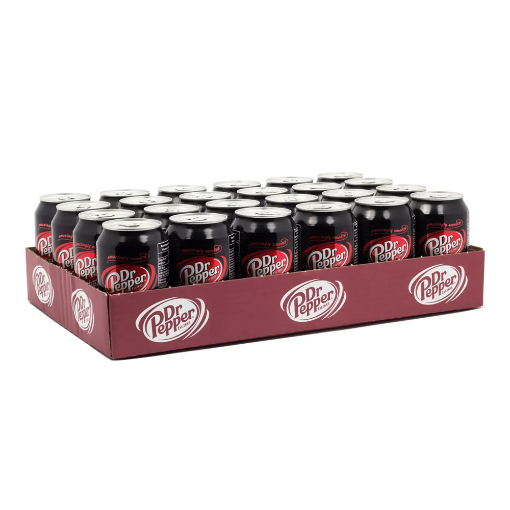 Dr. Pepper Cherry 330 ml. tray 24 blikken Nederlands statiegeld
