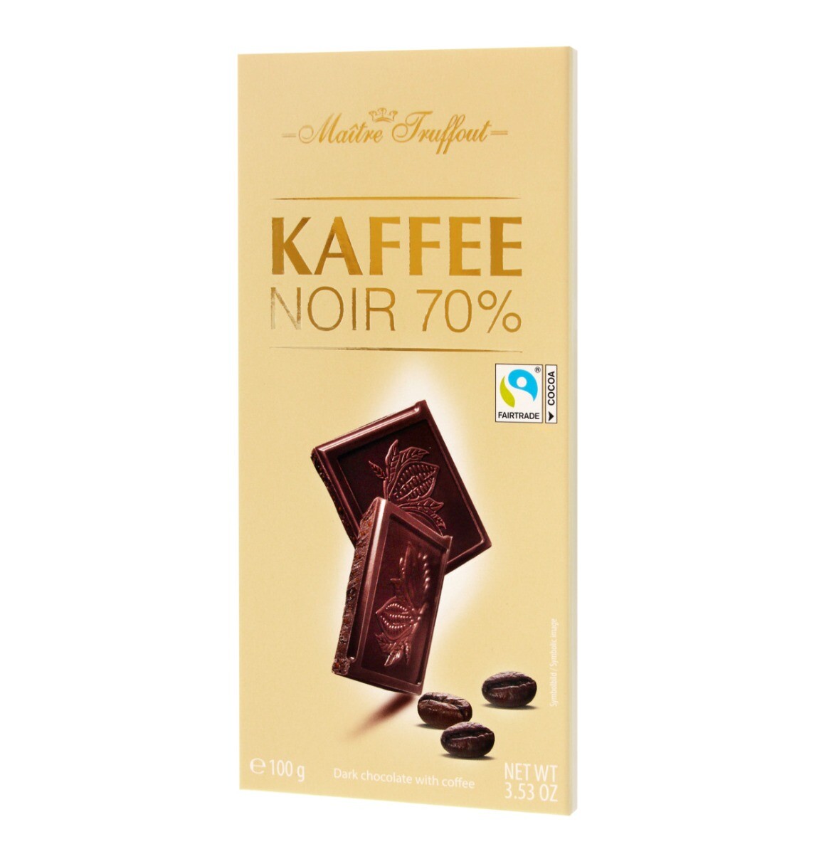 Pure chocolade 70 met koffie 100 gram