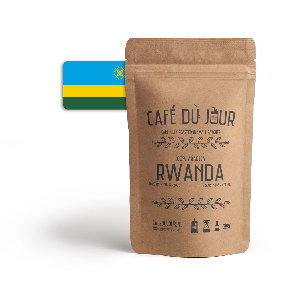 Café du Jour 100 arabica specialiteit Rwanda 250 gram