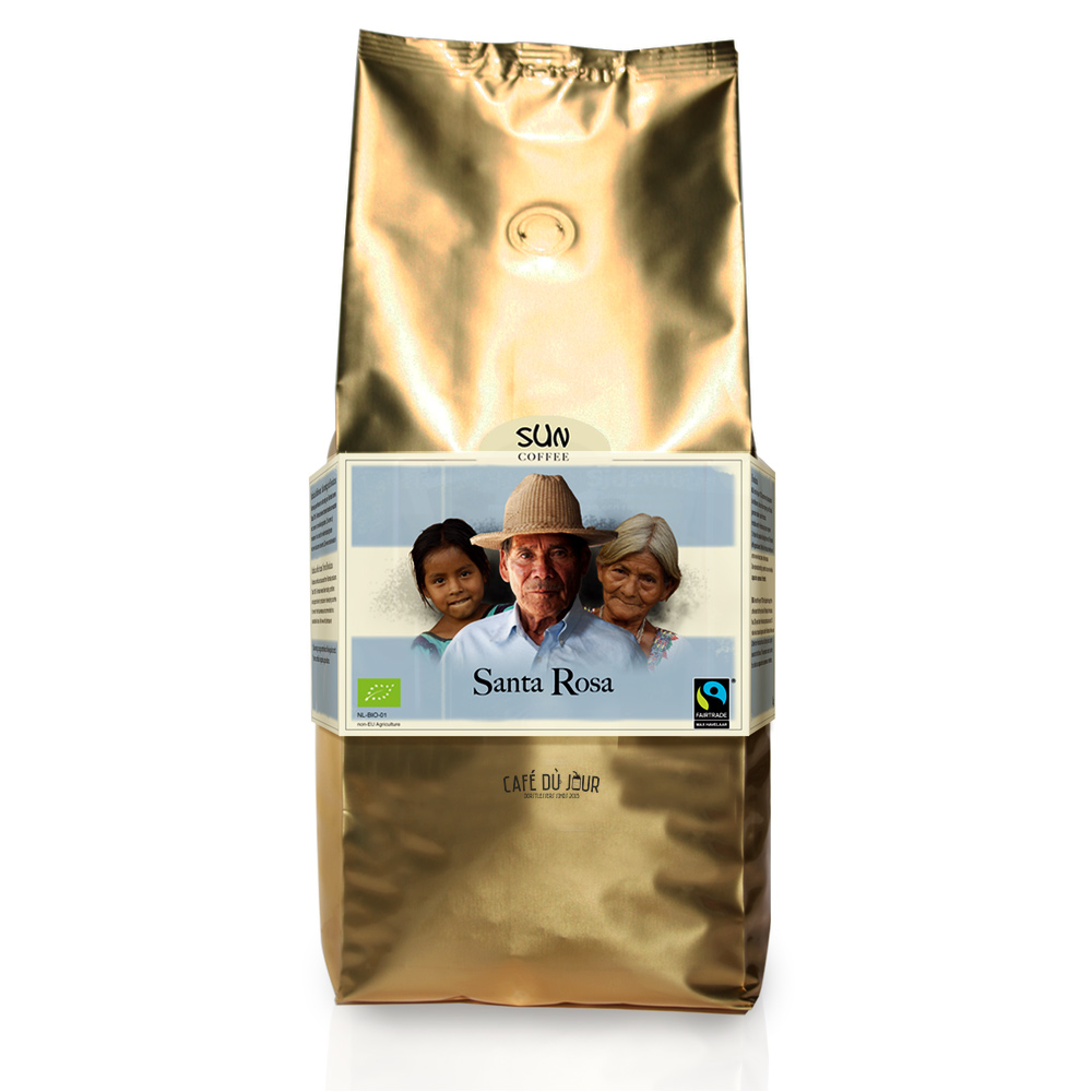 SUN Santa Rosa Dark Roast Fairtrade koffiebonen 1 kilo