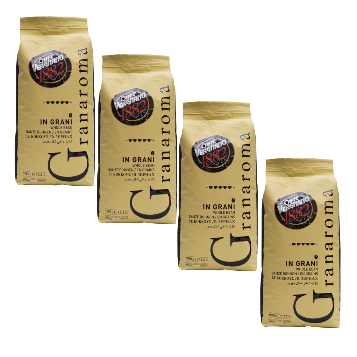 Caffè Vergnano 1882 Gran Aroma 4 kg koffiebonen voordeeldoos