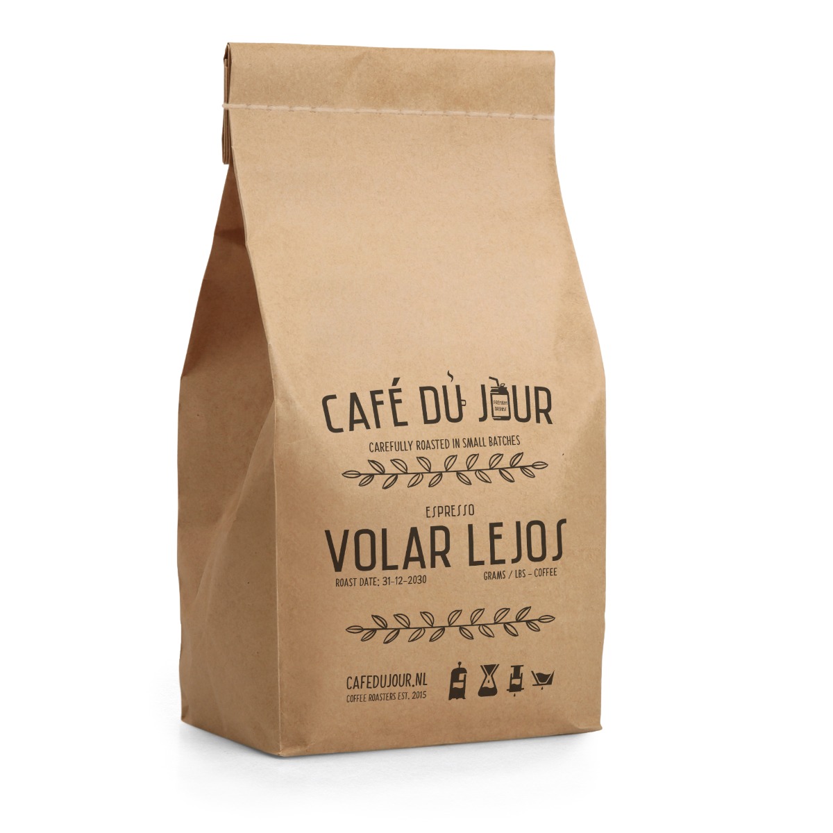 Café du Jour Espresso Volar Lejos Koffie 500 gram