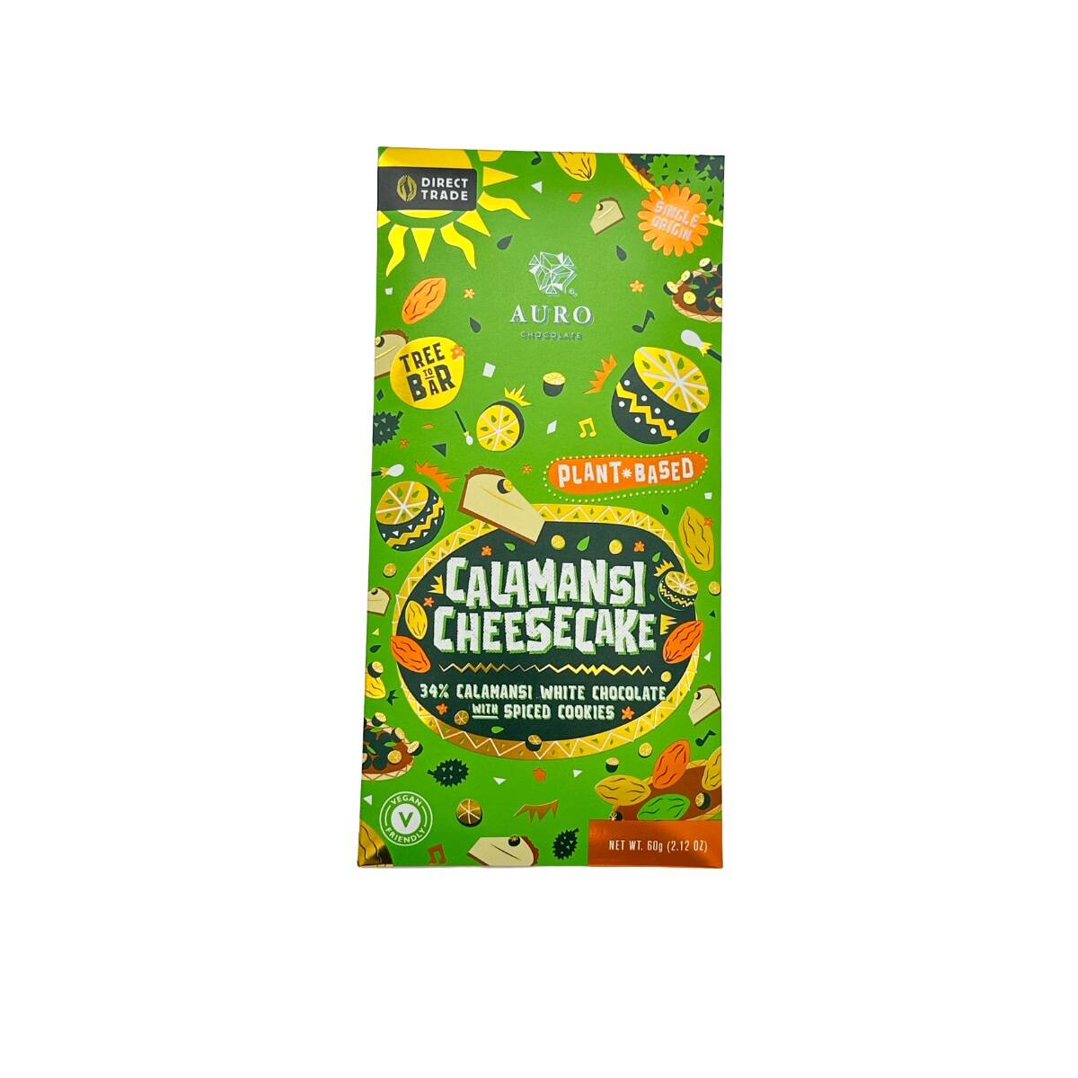 Auro - Calamansi Cheesecake - 34% plantaardige witte chocolade afbeelding