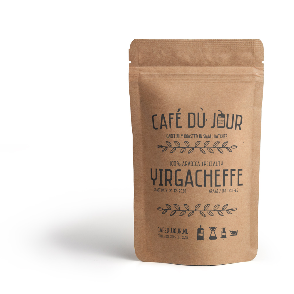 Café du Jour 100 arabica specialiteit Yirgacheffe 250 gram
