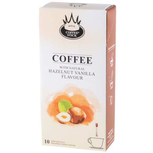 Royal T Stick Coffee hazelnoot vanille koffiesticks 10 stuks