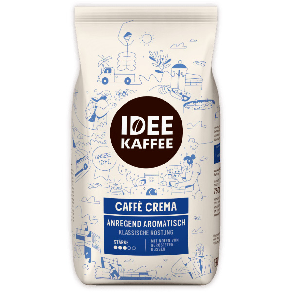 Idee Kaffee Caffè Crema koffiebonen 750 gram