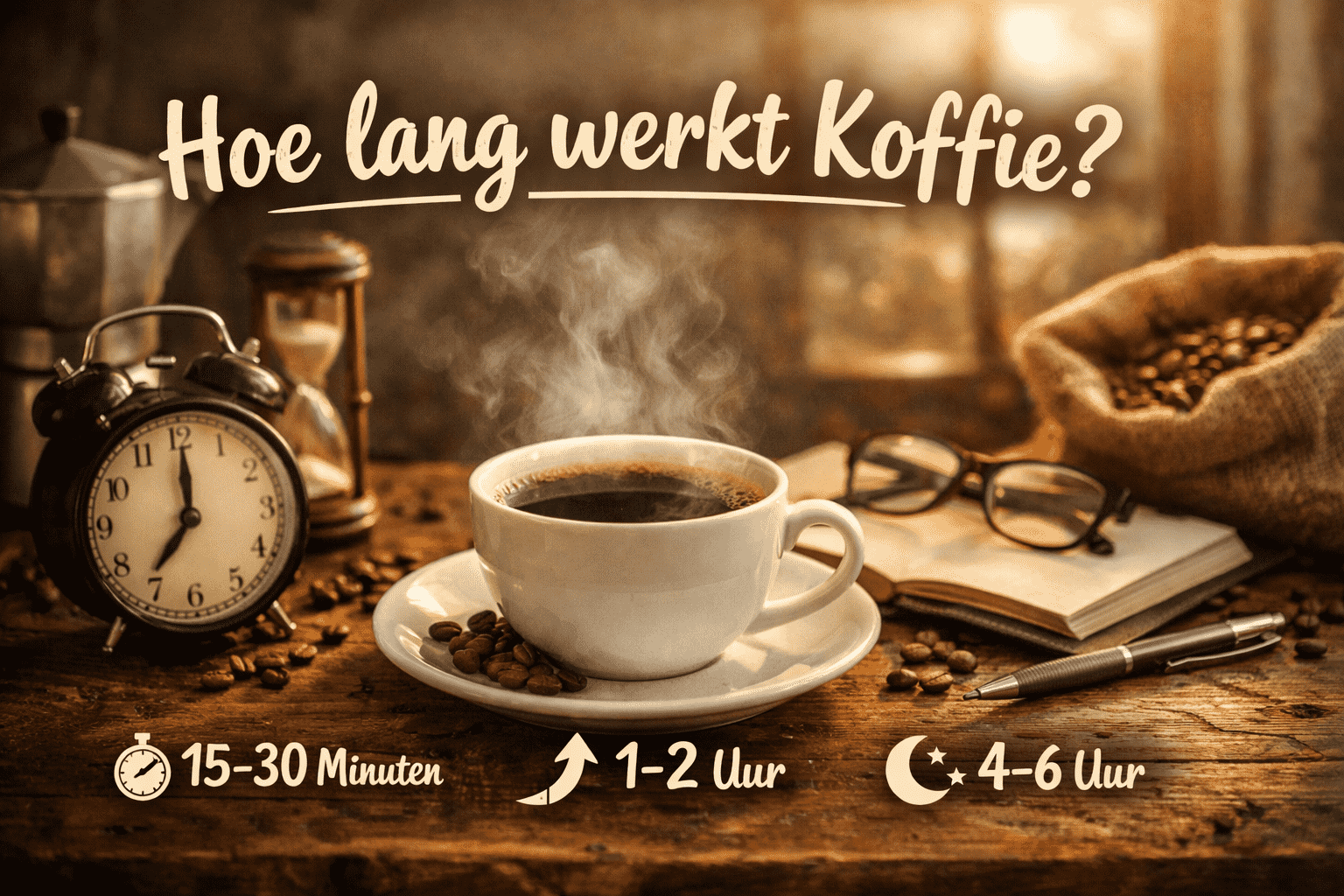 Hoe snel werkt koffie?