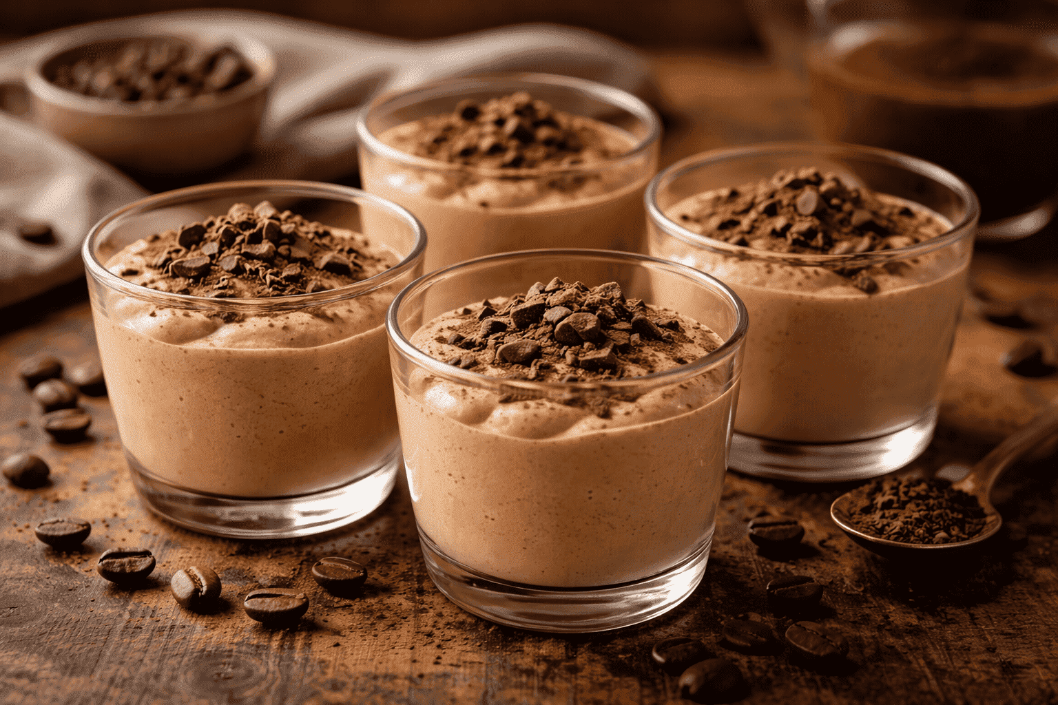 Koffiemousse: romig dessertrecept